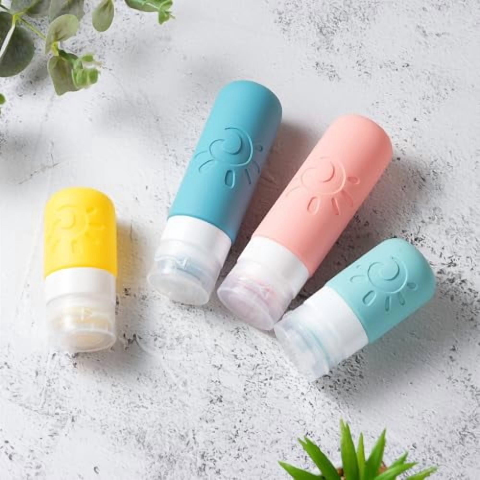 18 Pack travel Bottles for Toiletries, TSA Approved Silicone Travel Containers Leak Proof Refillable Travel Accessories for Shampoo Conditioner Lotion Body Wash(Multicolored B)