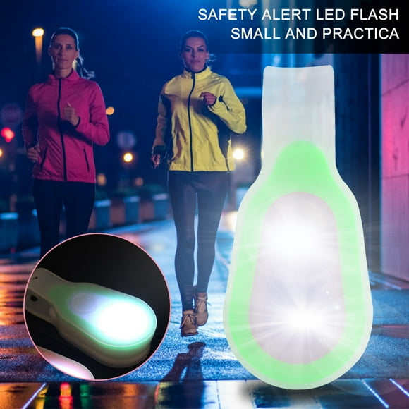 Clip on Flashlight,Running Light Silicone Gel Night Cycling Running Backpack Warning LED for Walking Running Sports Outdoor Emergency