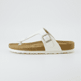 thumbnail image 3 of Cushionaire Leah Thong Sandals for Women - Cork Footbed Flip Flops for Women with Memory Foam and Adjustable Buckle Strap, 3 of 10