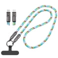 thumbnail image 1 of Nuevo cable de carga trenzado antipérdida para teléfono móvil de 240W tipo C que carga D1P2, 1 of 7