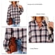 thumbnail image 5 of Blusa a cuadros para mujer, con botones, manga larga, holgada, para otoño e invierno, camisa a cuadros para mujer, blusa para fiesta de trabajo diaria, 5 of 6