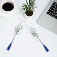 thumbnail image 1 of 20pcs Acrylic Tassel Bookmark Rectangular Blank Decoration DIY Bookmark DIY Mini Transparent Bookmarker for Book Cloth Decoration Student, 1 of 9