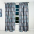 thumbnail image 2 of Designart 'Abstract Retro Drops VIII' Mid-Century Modern Curtain Panel, 2 of 5