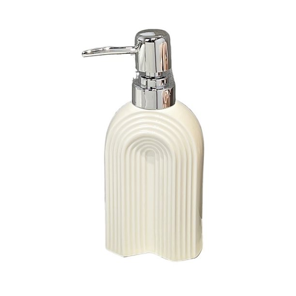 Dispensador de jabón y gel de ducha for baño, de cerámica, ligero y de lujo.