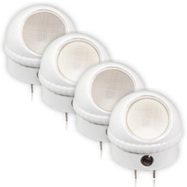 Maxxima Swivel Head LED Night Light With Dusk to Dawn Sensor (Pack of 4