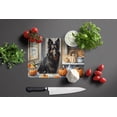 thumbnail image 3 of Belgian Sheepdog Fall Kitchen Pumpkins Glass Cutting Board Large 12 in x 15 in, 3 of 5