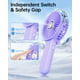 thumbnail image 5 of Ventilador nebulizador portátil SWEETFULL plegable 180° con tanque de agua de 30 ml, 5 of 7