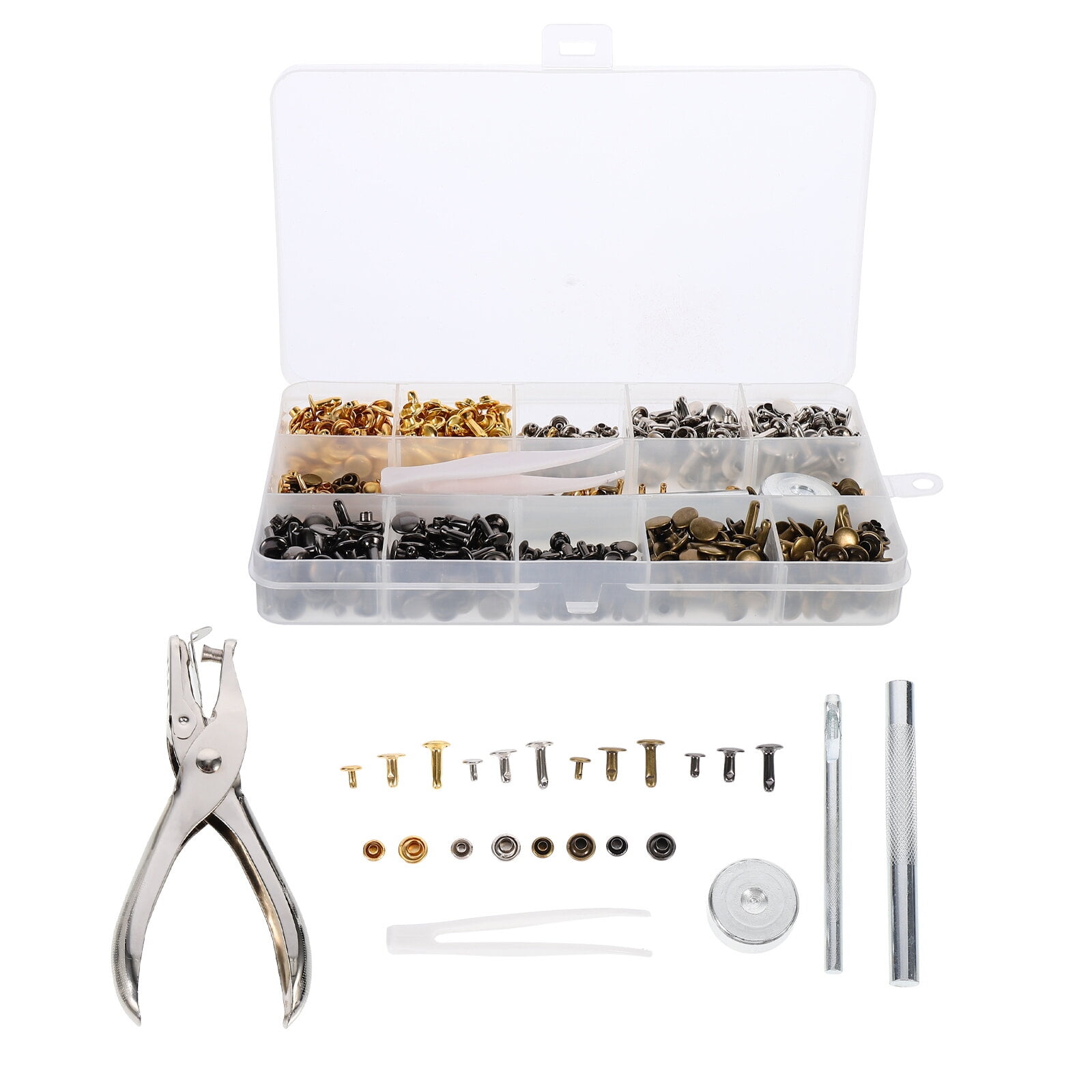 360pcs Creative Doublesided Rivets Sturdy Round Rivets Practical