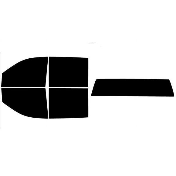 The Tint Effect Precut Window Tint Kit Compatible with GMC Sierra 2500 & 3500 HD Crew Cab (2020-2024) (with solid rear: 5%) Automotive Film