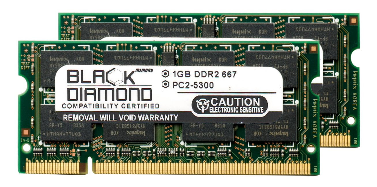 2GB 2X1GB RAM Memory for Compaq Presario CQ60 Series Presario CQ60-200EG Black Diamond Memory Module DDR2 SO-DIMM 200pin PC2-5300 667MHz Upgrade