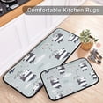 thumbnail image 6 of Coolnut Cute Pandas Umbrellas Kitchen Mat - Cushioned Anti Fatigue Kitchen Rug Set of 2, Non Slip Waterproof Kitchen Mats for Kitchen, Laundry, Sink, Office 19.7"×27.6"+19.7"×47.2" Home Decor, 6 of 7