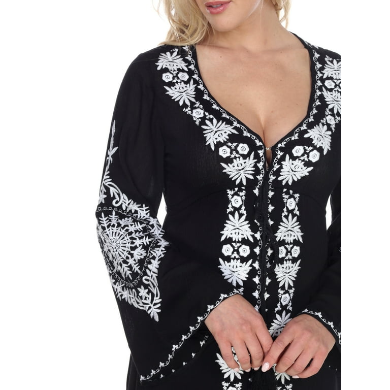 high low embroidered dress Scully Western Dress Women Spaghetti Strap Hi-Lo Burgundy main image 1
