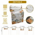 thumbnail image 5 of ERUNPONLY Orange Blue Thanksgiving Fall Table Runner - 36 Inch Long Autumn Botanical Pumpkins Cotton and Linen Blended Dress Scarves Farmhouse Table Runner for Kitchen Dining, Coffee Table, 13" x 36", 5 of 8