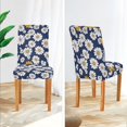 thumbnail image 3 of Yayeee 2 Pack Dining Chair Covers Stretch Parson Chairs Slipcovers Seat Protector, Retro Daisy Pattern, 3 of 6