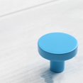 thumbnail image 2 of Dusknt Simple Wardrobe Door Handle Blue, Doorstop,Cabinet Knobs Round Knobs for Cabinets and Dressers Single Hole Alloy Modern 1.22In Diameter 0.83In Height, 2 of 9