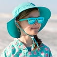 thumbnail image 4 of JAN & JUL Toddler Boy Swim Hat for Summer with Strap (L: 2-5 Years, Teal), 4 of 6