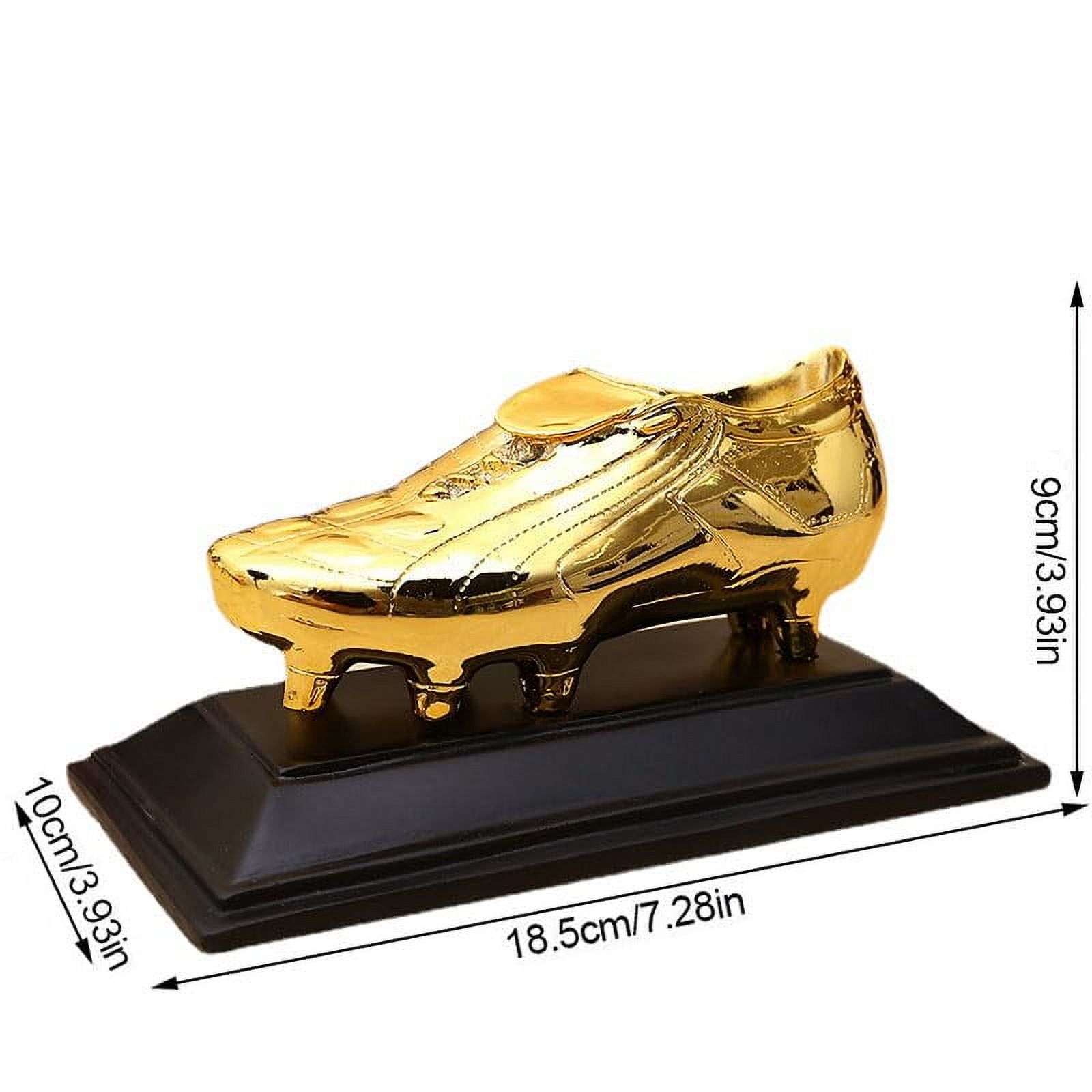 Golden Football Boot Champion Replica Trophy Top Statue Fans Souvenir Cup Birthday Soccer Player Flat Shoe Crafts