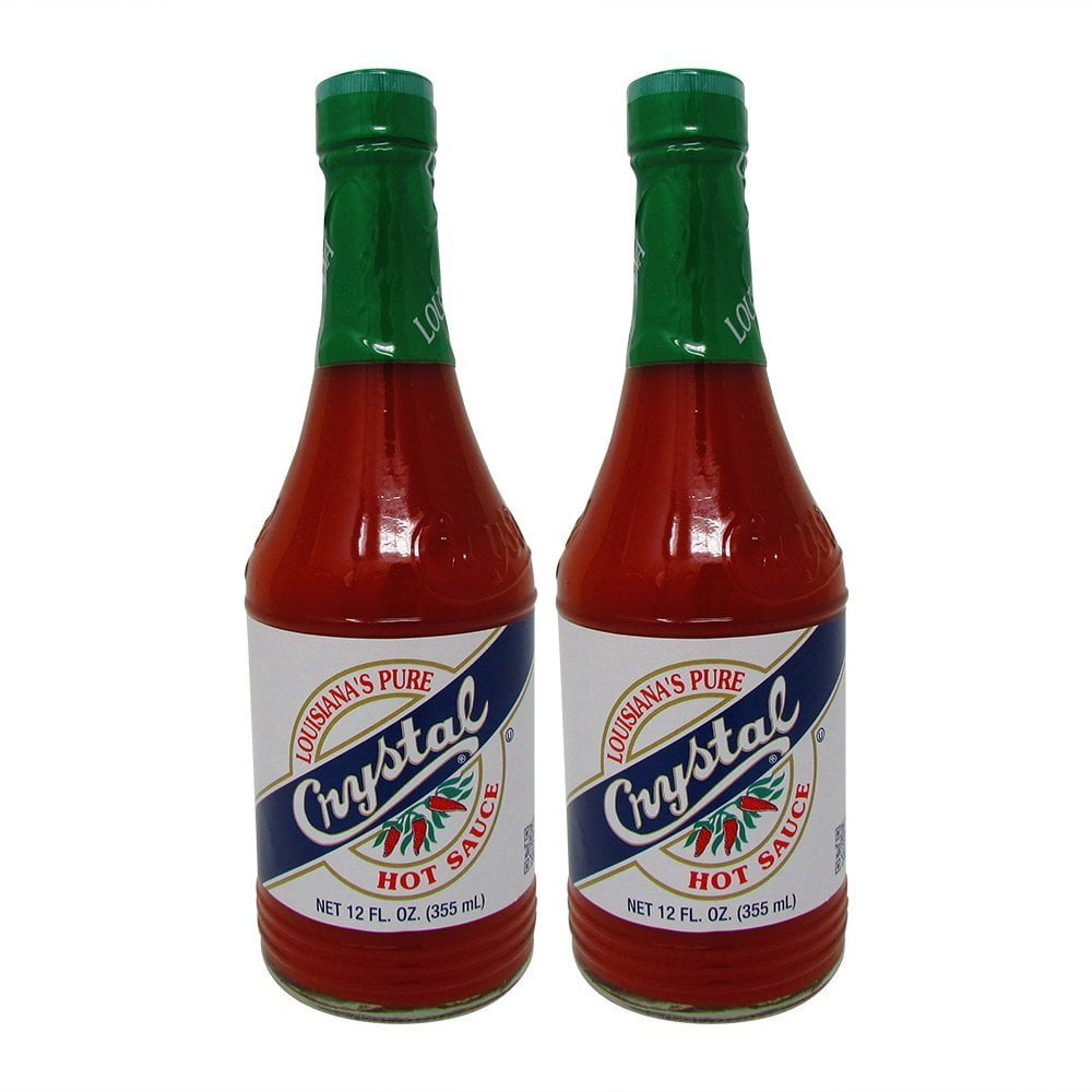 Bundle2 Items Crystal Hot Sauce Louisiana's Pure Hot Sauce, 12 Oz