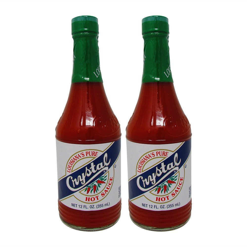 Bundle2 Items Crystal Hot Sauce Louisiana's Pure Hot Sauce, 12 Oz