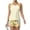 Beige, variant on Tankini Swimsuits for Women Sunflower Print Drawstring Crew Neck Sports Bathing Suit Summer Vacation 2 Piece Swimsuit Beige M