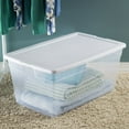 thumbnail image 2 of Sterilite 85L BoÎte Rangement -Blanc - 4 pq., 2 of 4