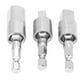 thumbnail image 2 of Juego de enchufes para taladro eléctrico, adaptador cuadrado de vástago hexagonal de Metal, giratorio de 360 grados, 3 uds., 2 of 8