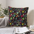 thumbnail image 4 of KLL Colorful Geometric Figures Decorative Throw Pillow Covers Velvet Soft for Couch Sofa Bedroom Living Room Outdoor (No pillow core)- 16"x16", 4 of 5