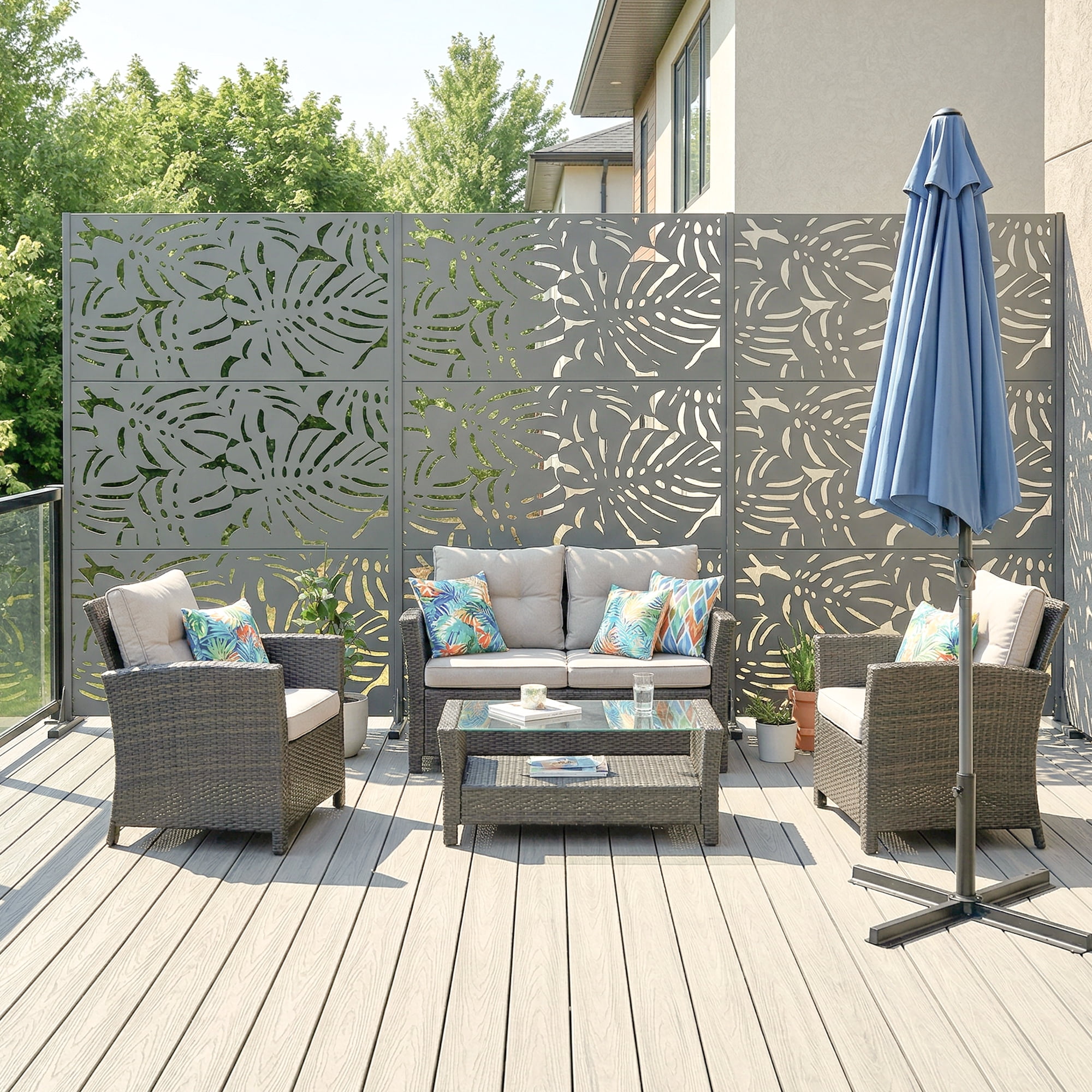 Privacy Metal Screen Fence Panel