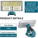 thumbnail image 4 of Luz de Trabajo LED Inalámbrica de 40W 4200LM Alimentada por para Bosch Batería BAT609 de 18V 9inch, 4 of 5