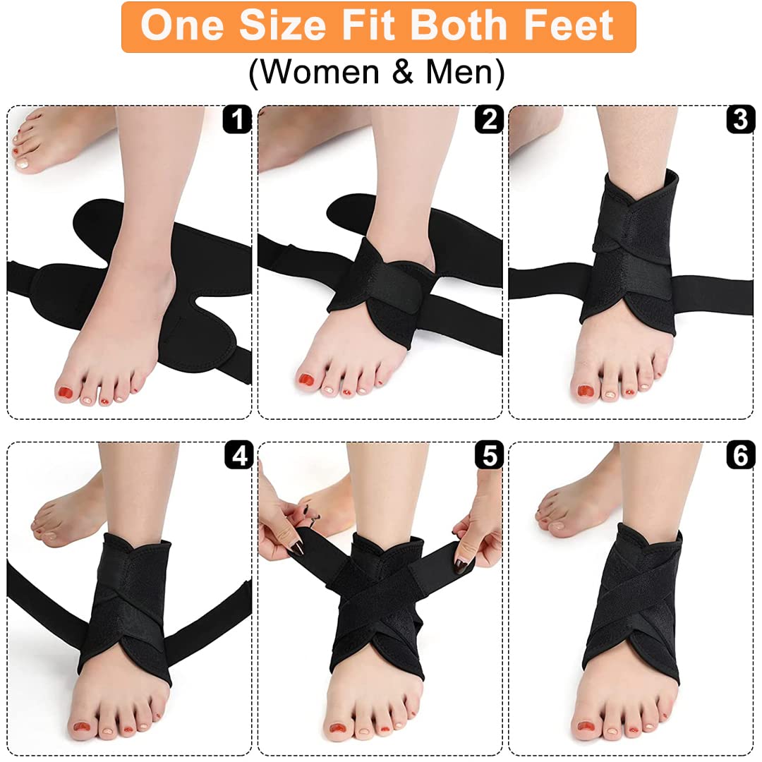 Sinvic Ankle Brace for Men Women, Adjustable Breathable Stabilizer for Sprain Injury And Athletic Sports