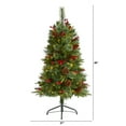 thumbnail image 4 of Nearly Natural 4ft Norway Mixed Pine Christmas Tree w/ 150 Clear LED Lights, 4 of 8