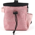 thumbnail image 2 of Sac friandise pour Chien, Traiter Chien Taille Pochette Sac Mains Libres, Sac de Dressage pour Animal de Compagnie, avec Cordon, Multifonctionnel, portatif (Rose), 2 of 5