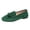 Green, variant on Suede Loafers Sneakers for Women Memory Foam Tassel Slip on Shoes Lightweight Non Slip Fashion Dress Footwear Green Size 6.5