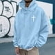 thumbnail image 1 of MHFRRA Sudadera con Capucha Estampada, Cómoda Sudadera con Capucha con Un Elegante Diseño Gráfico para Uso Informal y Actividades Al Aire Libre Azul claro, 1 of 5