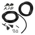 thumbnail image 1 of HOOWIFFY 2Pcs Black Automotive Windshield Sprayer Hose Set Flexible Rubber Tubing, 1 of 8