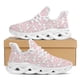 thumbnail image 1 of Zapatillas deportivas con estampado de fresa y conejo blanco, de punto, transpirables, con plataforma y cuchillas para correr, 1 of 6