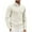 White, variant on Wyobmus Mens Long Sleeve Sweaters Crewneck Solid Color Versatile Cable Knit Pullover Casual Slim Fit Sweater Top Beige