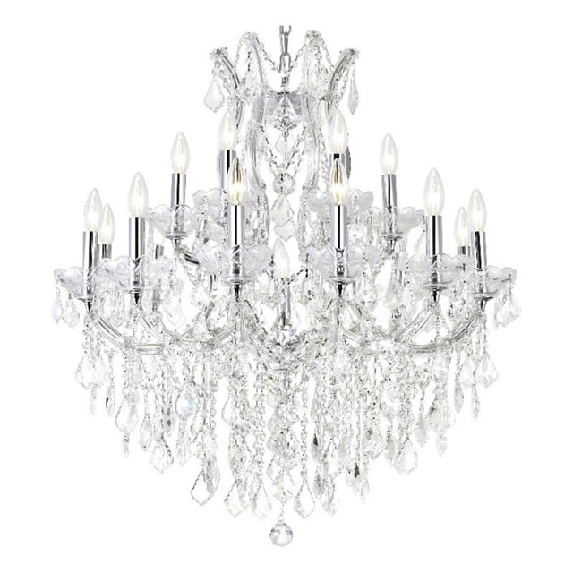 CWI Lighting Maria Theresa 19-Lights Up Chandelier with Chrome Finish