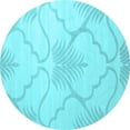 thumbnail image 1 of Ahgly Company Indoor Round Persian Light Blue Traditional Area Rugs, 7' Round, 1 of 4