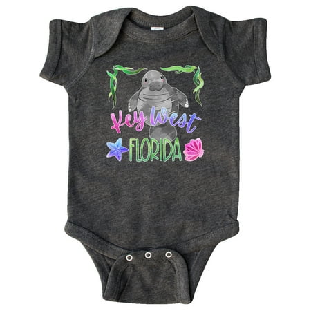 

Inktastic Key West Florida Cute Swimming Manatee Gift Baby Boy or Baby Girl Bodysuit