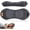 Dark Grey, variant on Triple Fusion Back Massager, Electric Lumbar Support Pillow Heat Vibration Massage Lower Back Spine Decompression Device, for Pain Relief Deep Tissue