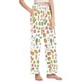 thumbnail image 2 of FORMRS Women's Pajama Pants with Pockets Soft Comfy Loungewear Sleep Bottom, Sizes S-2XL, Green Vegetables Pattern, 2 of 8