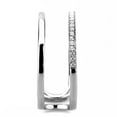 thumbnail image 4 of Luxe Jewelry Designs Women's High Polished Stainless Steel Cuff Ring with AAA Grade Cubic Zirconia -, 4 of 4
