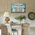 thumbnail image 2 of Framed Floral Canvas Wall Art God Says You are Bible Verses Daisy Flower Poster Wall Decor lnspirational Quotes Pictures Rustic Paintings Prints Artwork for Living Room Office 12x16inch (30x40cm)), 2 of 6