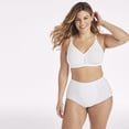 thumbnail image 3 of Bali Brasier inal&aacute;mbrico de Doble Soporte, Brasier de Playera sin Varillas, c&oacute;modo Brasier de algod&oacute;n sin Varillas, Nuestro Mejor Brasier Diario, Blanco, 42DD, 3 of 5