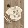 thumbnail image 2 of Infant Baby Boys Girls Farm Animal Outfit Chicken Horse Cow Print Romper Short Sleeve Oversized T-shirt Bodysuit Summer Clothes, 2 of 7