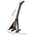 thumbnail image 1 of Electric Guitar Model Black Mini Musical Instruments Collection Gift Ornaments 14cm, 1 of 4