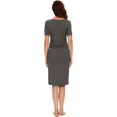 thumbnail image 3 of Maternity Dresses for Daily Baby Shower and Photography, Side Ruching Womens Bodycon Dress, Short Sleeve, Heather Grey, 3X-Large, 3 of 6