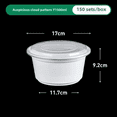 thumbnail image 4 of Caja de comida redonda desechable de estilo americano, caja rectangular para llevar, tapa de arroz rápida de calidad alimentaria, entrega incluida, 4 of 5