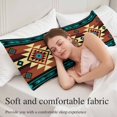 thumbnail image 5 of Turquoise Red Body Pillow Covers 20"x54", Southwest American Native Abstract Pattern Soft Brushed Microfiber Breathable Throw Pillow Covers, Pillowcase with Zipper for Couch Sofa Bedroom Living Room, 5 of 9
